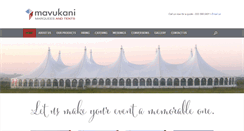 Desktop Screenshot of mavukani.co.za