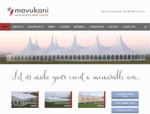 Tablet Screenshot of mavukani.co.za
